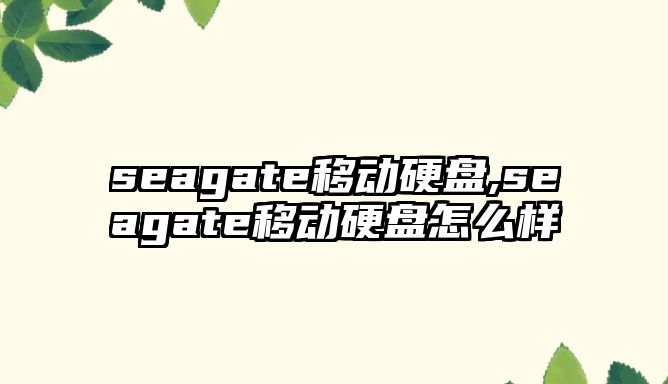 seagate移動(dòng)硬盤,seagate移動(dòng)硬盤怎么樣