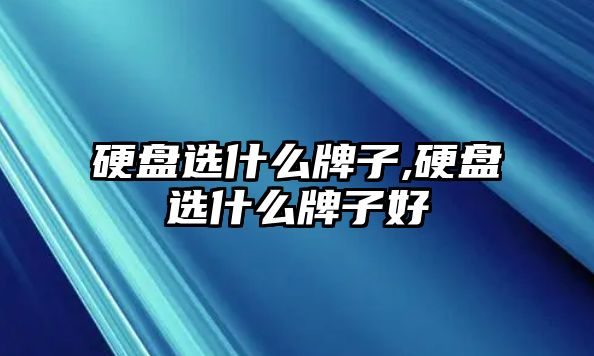 硬盤選什么牌子,硬盤選什么牌子好