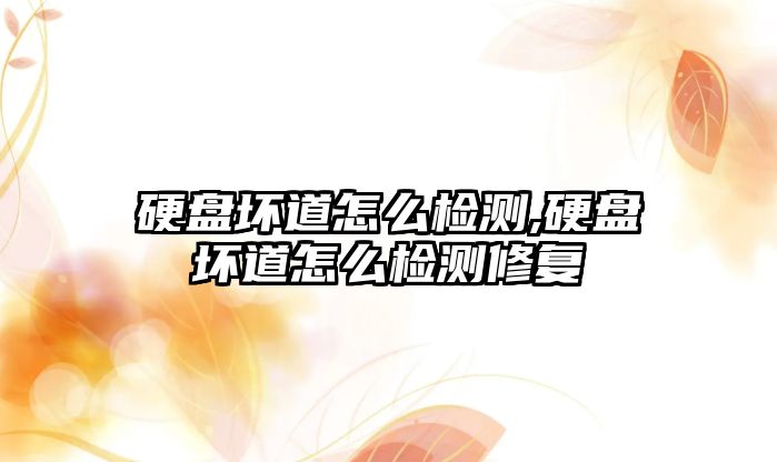 硬盤壞道怎么檢測,硬盤壞道怎么檢測修復