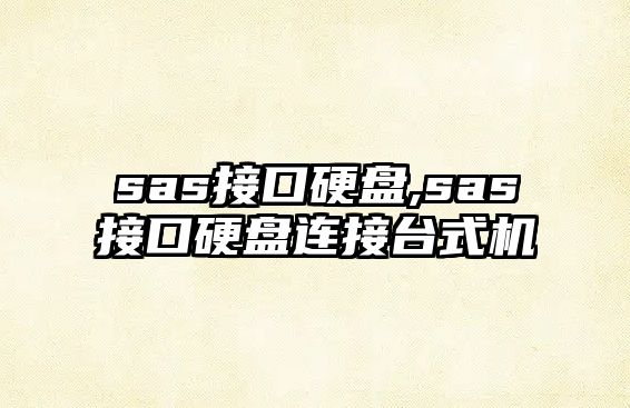 sas接口硬盤,sas接口硬盤連接臺(tái)式機(jī)