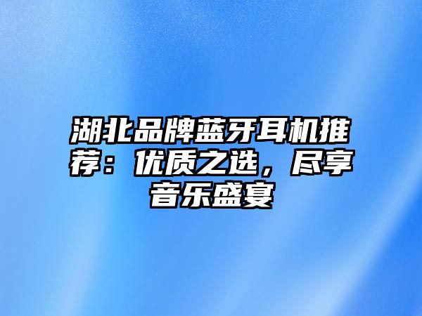 湖北品牌藍(lán)牙耳機(jī)推薦：優(yōu)質(zhì)之選，盡享音樂(lè)盛宴